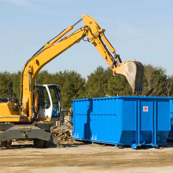 are there any restrictions on where a residential dumpster can be placed in Woodworth North Dakota